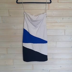 Venus strapless colorblock dress Size S